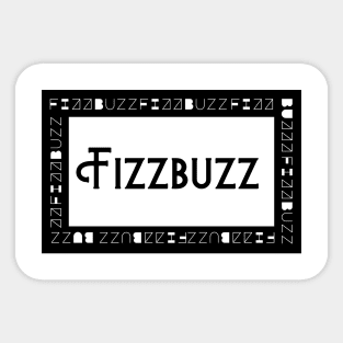 Fizz Buzz - Squared Sticker